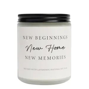House Warming Gifts New Home, Perfect Housewarming Gifts - Lavender Scented Candle, Soy Wax Candle, New Home Gift Ideas, New Homeowner Gift House Warming Decoration for Friend Women Men, Home Fragrances