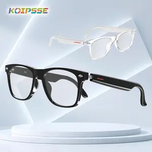 Koipsse Wireless Smart Glasses, Anti-blue Light Glasses, High Tech Eye Protective Glasses, Open Ear Audio Playback Answer Phone Glasses with Built-in Mic