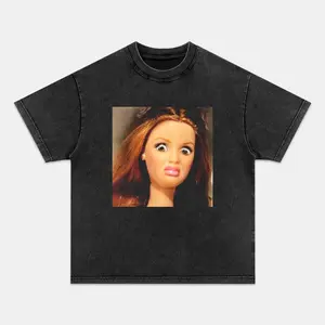 Funny Printed Design Unisex Oversized Crew Neck T-Shirt & Sweatshirt High-Quality Print Casual Comfort Breathable Long Sleeve for Streetwear Fashion Men and Women's Top Daily Wear 07091