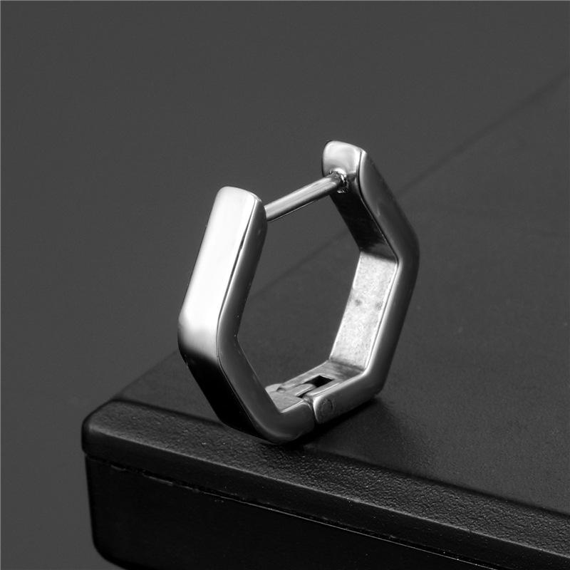 Geometric Stainless Steel Titanium Steel Earrings