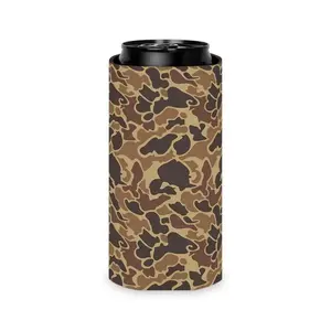 Old School Camo Can Cooler - Can Cooler with Duck Camouflage Design | Hunting Season | Hunter Accessories | Camouflage Style