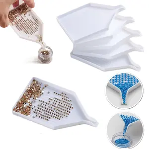 DIY Diamond Painting Tray, Jewelry Bead Picker, Gemstone Sorting Tray, Ideal for DIY Cup Mat Art Craft Nail Art Tools