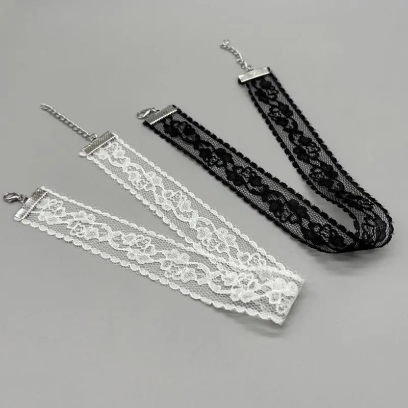 2026 New Black Sexy Lace Flower Necklace for Women Harajuku Gothic Short Choker Collar Necklace Party Female Neck Accessories ﻿
