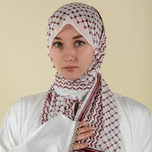 NCH002 Chiffon Keffiyeh Hijab - Versatile and Lightweight Design for Everyday Wear chiffon hijab