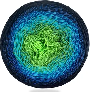 YarnArt Flowers Gradient Cotton Acrylic Blend Yarn 250g 1094 Yds Soft Multicolor Yarn for Crochet Knitting Shawls & Summer Projects 300