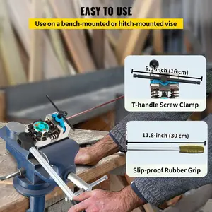 VEVOR Brake Line Flaring Tool, 45 Degree Single, Double, and Bubble Flares for 3/16, 1/4, 5/16 and 3/8 Tube Size, Suitable for Soft Metal of Copper Lines