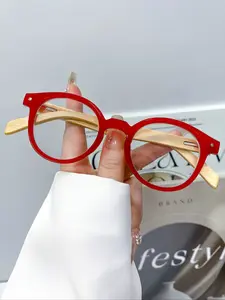 Fashion Vintage Round Glasses for Men and Women, High-Quality Simple Versatile Daily Casual Wear Decorative Eyewear, Trendy Casual Frames, Vintage Style Glasses, Trendy Vintage Eyeglasses