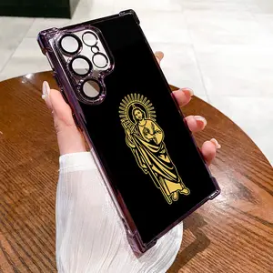 St. Jude Pattern Shockproof Phone Case For SAMSUNG GALAXY S22 S23 S24 S25 FE ULTRA PLUS Four Corners Cases 252