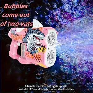 US New children's electric bubble gun with cool lighting, suitable for outdoor multiplayer games, weddings, beach pool parties in summer, toys for boys and girls, perfect birthday gifts