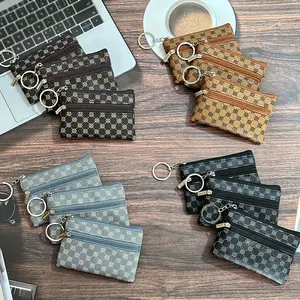 12pcs Multifunctional Stylish Double Layer Double Zip Coin Purse Minimalist Key Pouch Versatile Small Wallet Creative Clutch Bag Unique Gift Bag for Women Girls