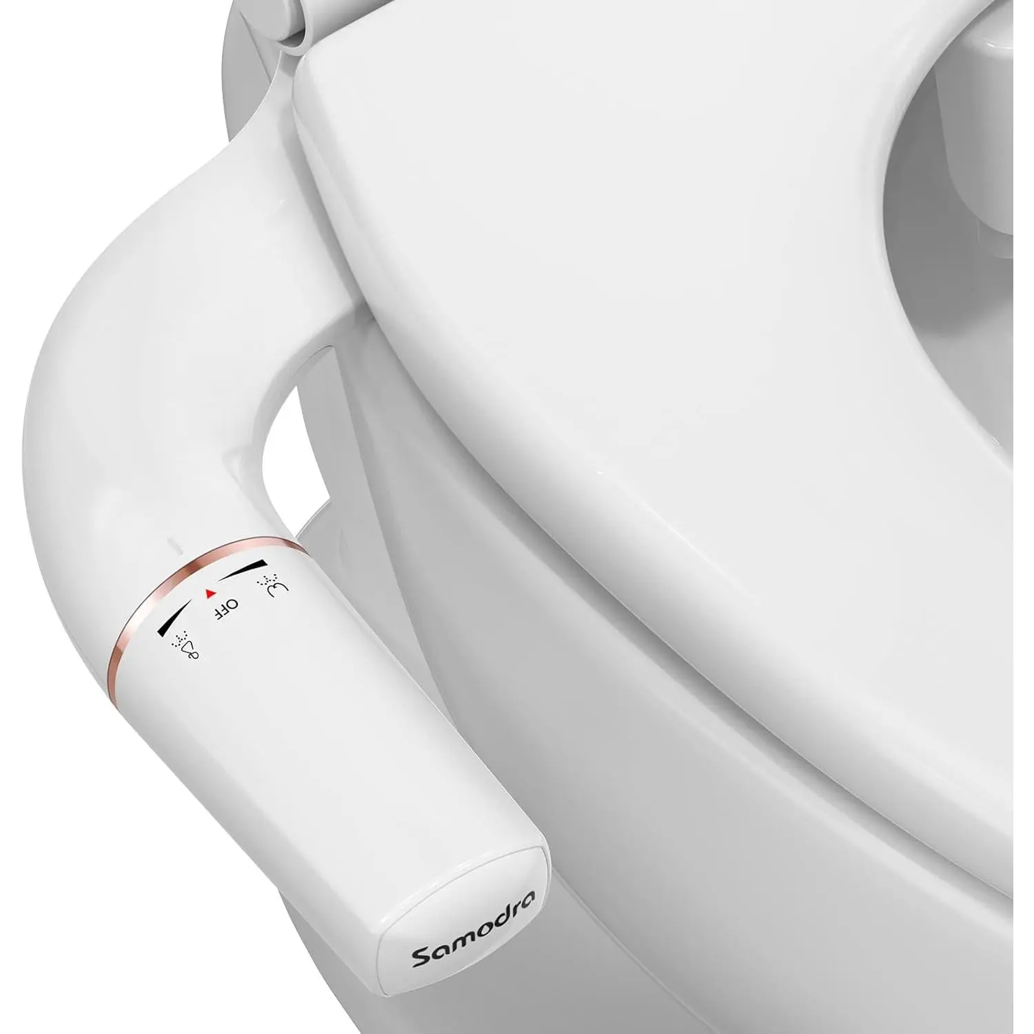 Ultra-Slim Bidet Attachment for Toilet - Dual Nozzle (Frontal & Rear Wash) Hygienic Bidets for Existing Toilets - Adjustable Water  Fresh Water Toilet Bidet - Easy to Install