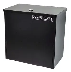 VentriSafe Large Anti-theft Package Delivery Box, with Built-in Lock for Outside Porch or Driveway, Protect Packages from Porch Pirate Theft and Rain with a Strong Galvanized Steel Design