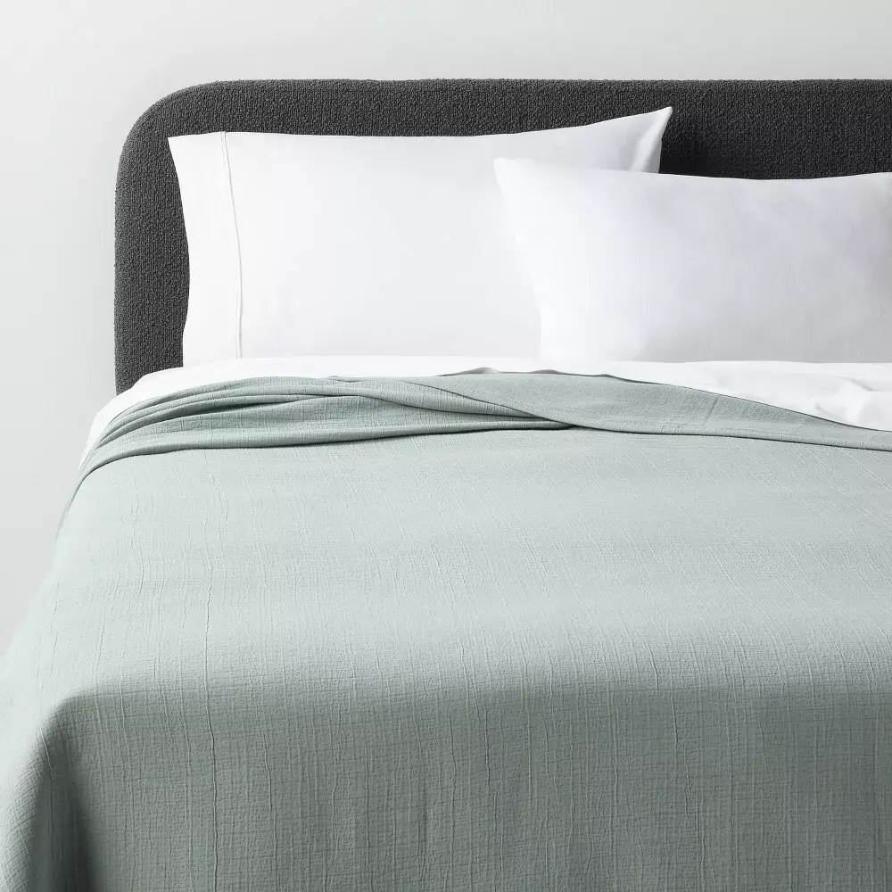 Threshold Luxe Matelasse Coverlet - 100% Cotton, Solid, 96X108" in, 1-Piece Bedtop Layer Children's Bedding, One-Piece