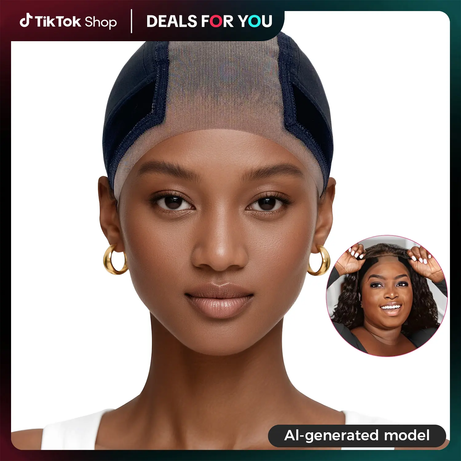 Labhairs Ultra-Comfy Wig Cap for Front Lace Wigs – Lightweight & Breathable Design | No Glue Needed for Secure Fit | Reusable & Easy to Wear | Say Goodbye to Slippage & Discomfort | Adjustable Grip Band Wig Cap | Perfect for All-Day Wear