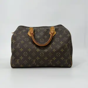 Pre-owned Louis Vuitton Monogram Crossbody Bags LV Speedy 30 Brown