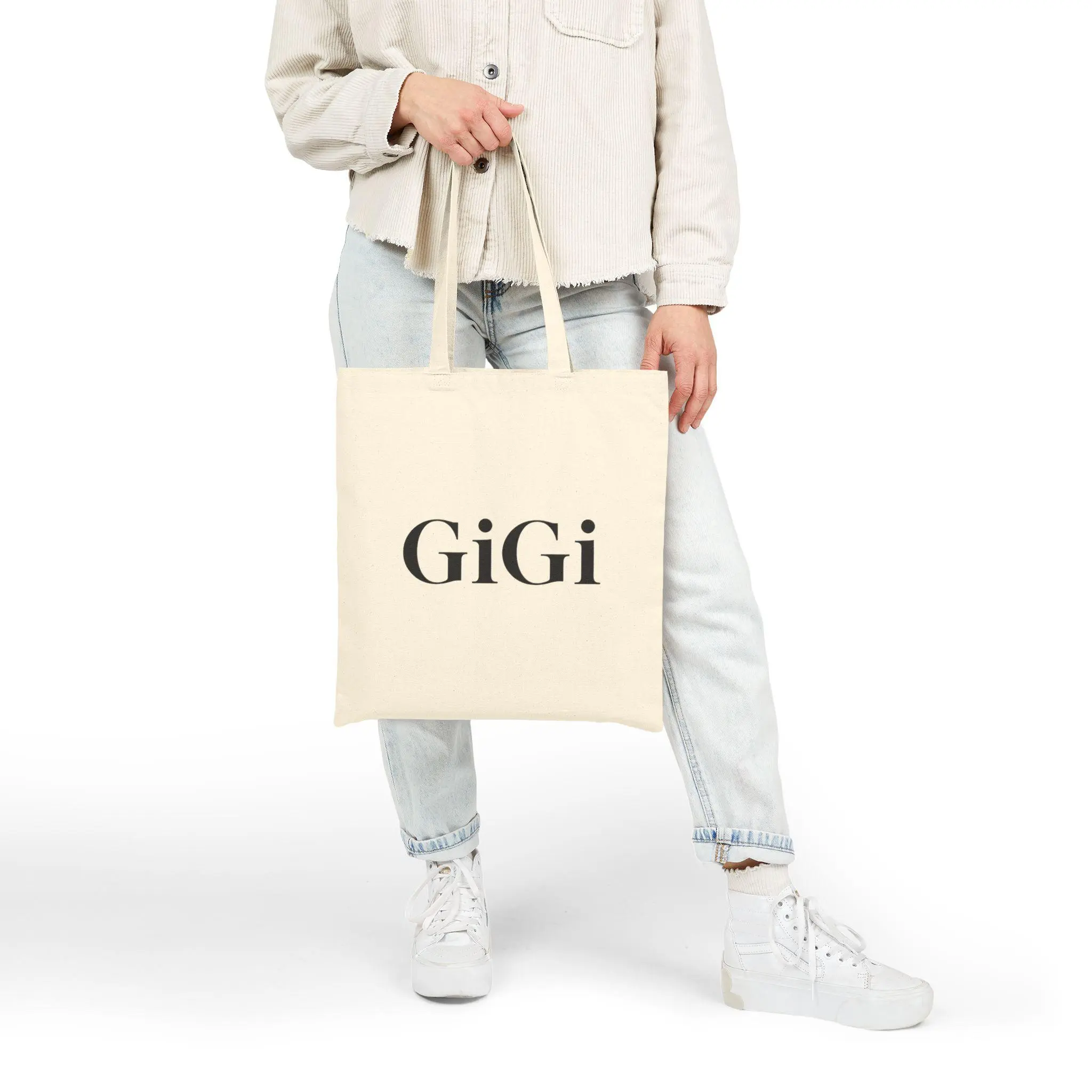 Gigi Grandma Tote bag | Cotton Canvas Grandma Tote