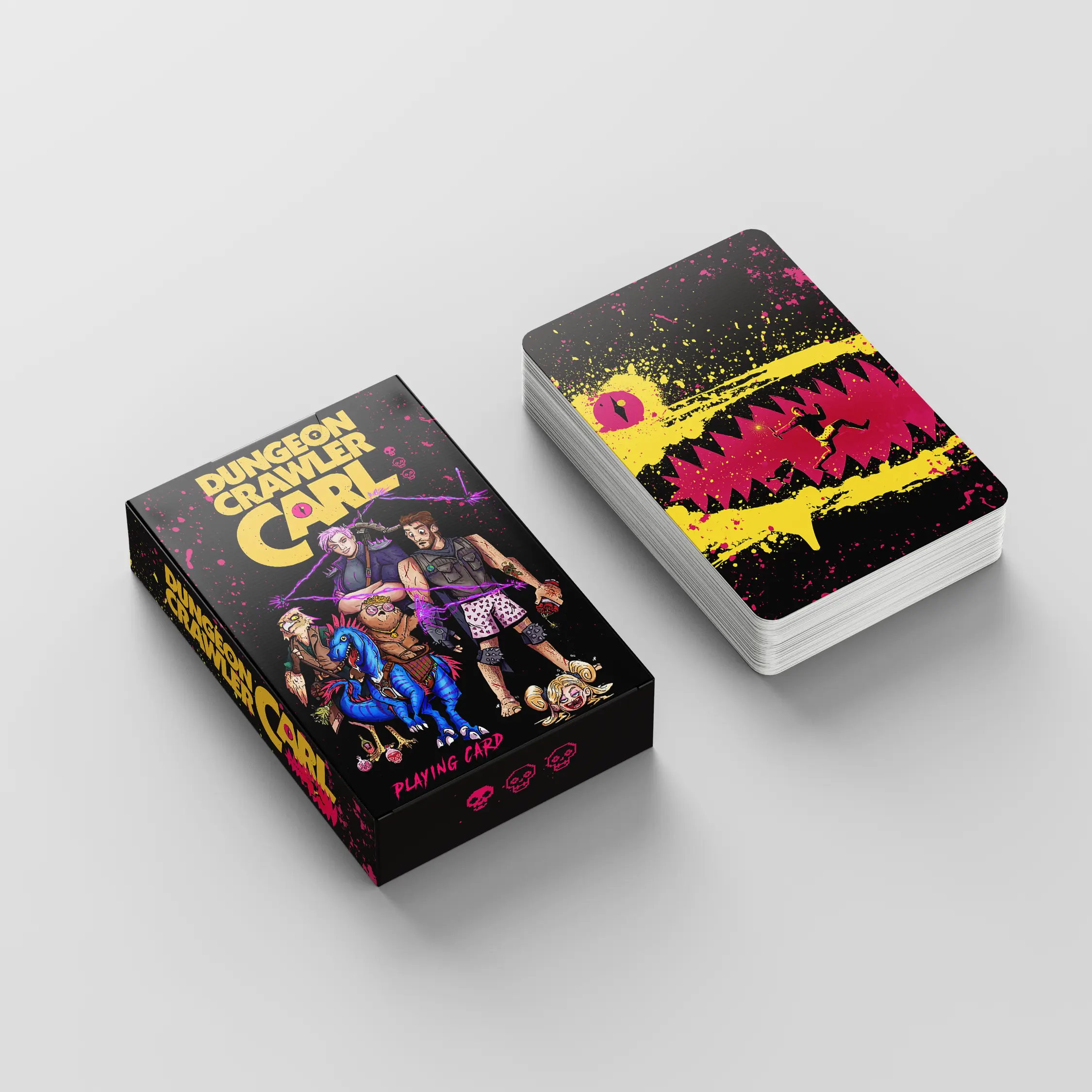 Dungeon Crawler Carl Playing Card Deck, LitRPG Fantasy 54-Card Pokers Deck Cards, Book Gift for Fans