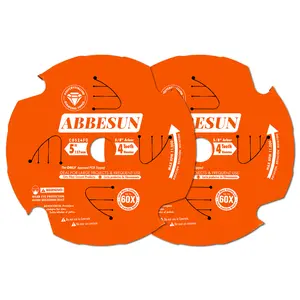 2 Pack 5 Inch 4T PCD Tipped Hardie Blade Fiber Cement Circular Saw Blade with 5/8'' DMK Arbor, for Diablo 5'' Circular Saw Blade D0504DHA, Polycrystalline Diamond Tipped, for Laminate Flooring