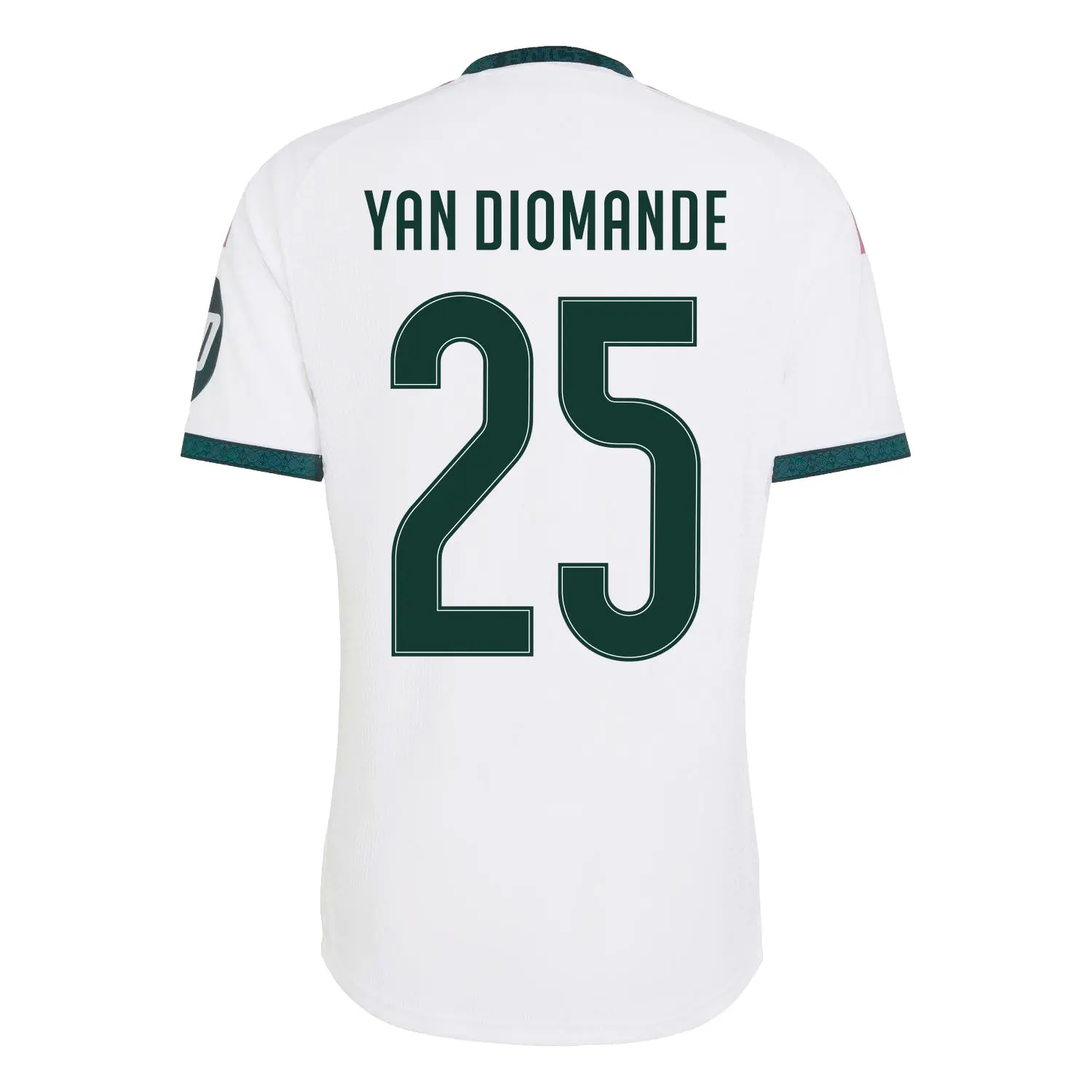 Diomande 25 Madrid White Home Soccer Jersey – Player Name Number Customization, Athletic Match Style