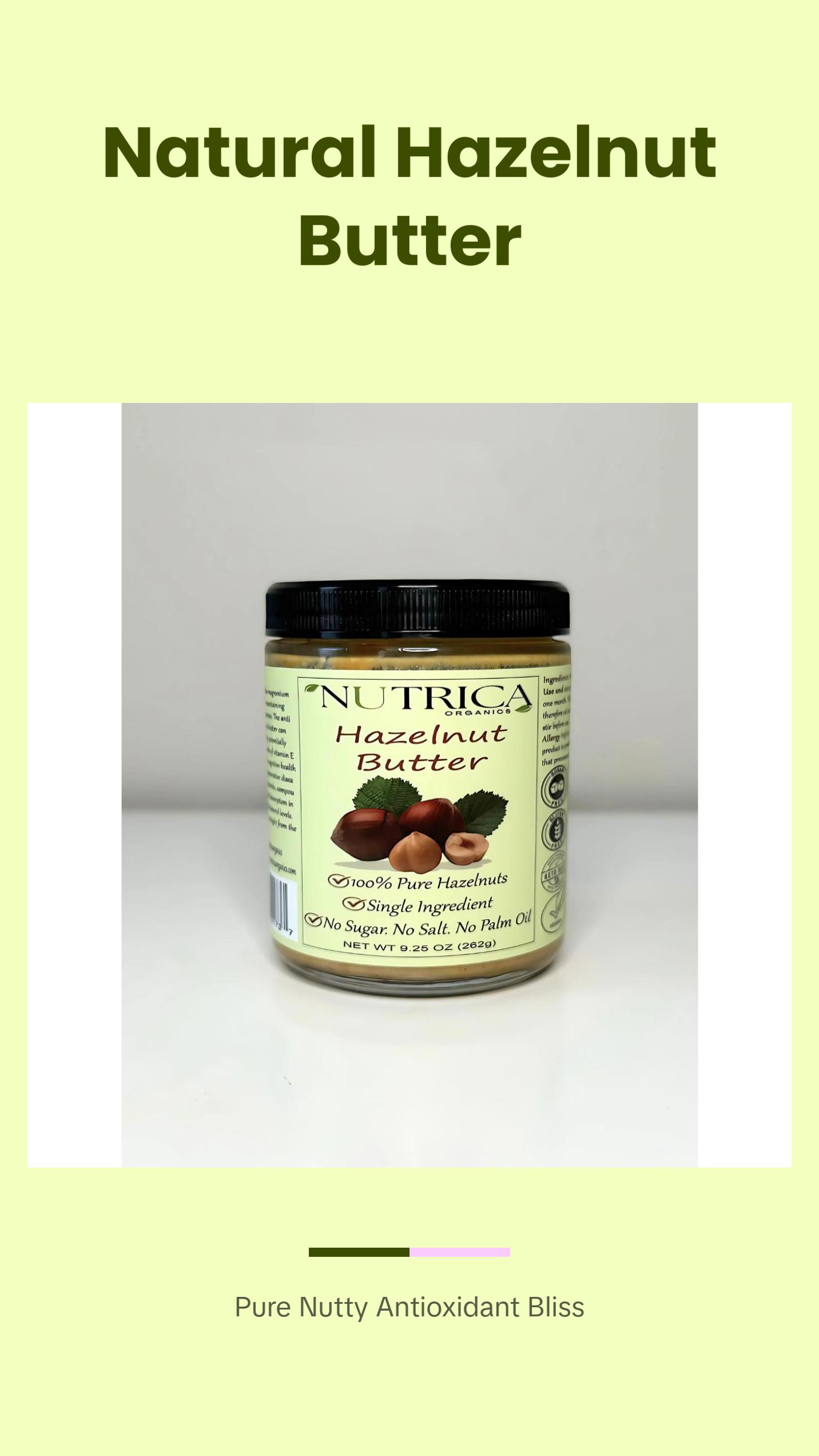 100% Natural Hazelnut Butter