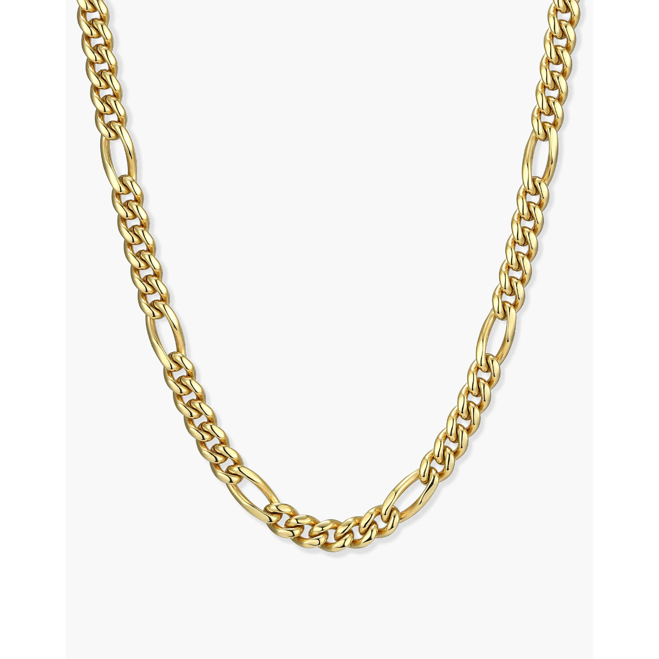 JAXXON Figaro Chain 5mm - Box Clasp - Gold JAXXON Figaro Chain 5mm - Box Clasp - Gold