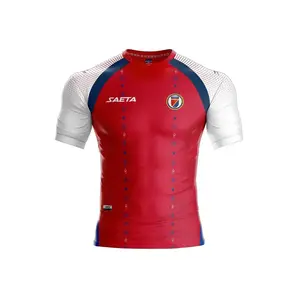 2025 Haiti SAET Official Blue Jersey – Breathable Sweat-Wicking Polyester, Pro-Level Comfort Sports Football Shirt S-5XL