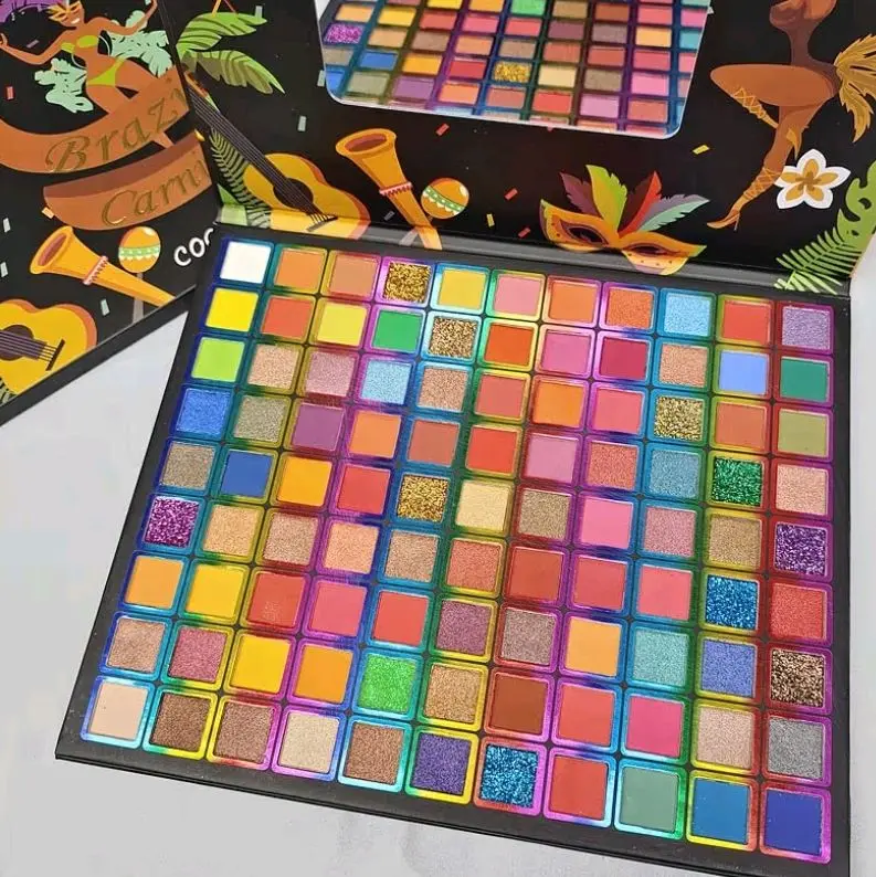 99 Colors Eyeshadow Palette, Rainbow Colors Makeup Eyeshadow Palette, Professional High Pigmented Matte Glitter Makeup Pallet, Waterproof Long Lasting Colorful Eye Shadow Powder
