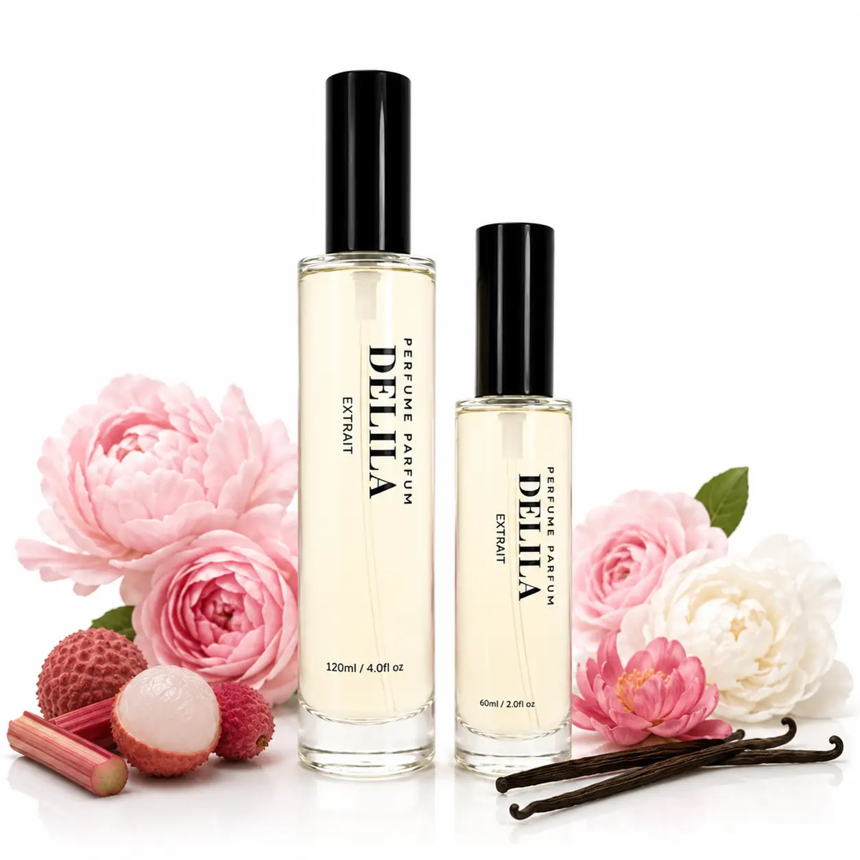 Delila | Extrait de Parfum | Lychee & Turkish Rose | Luxury Inspired Scent | 60ml / 120ml