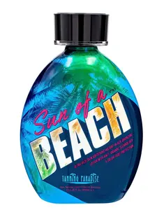 Tanning Paradise Sun of a Beach – Instant Black Bronzing Lotion 13.5 oz | Ultra-Dark Tan, Hydrating Skin Formula & Anti-Orange Technology