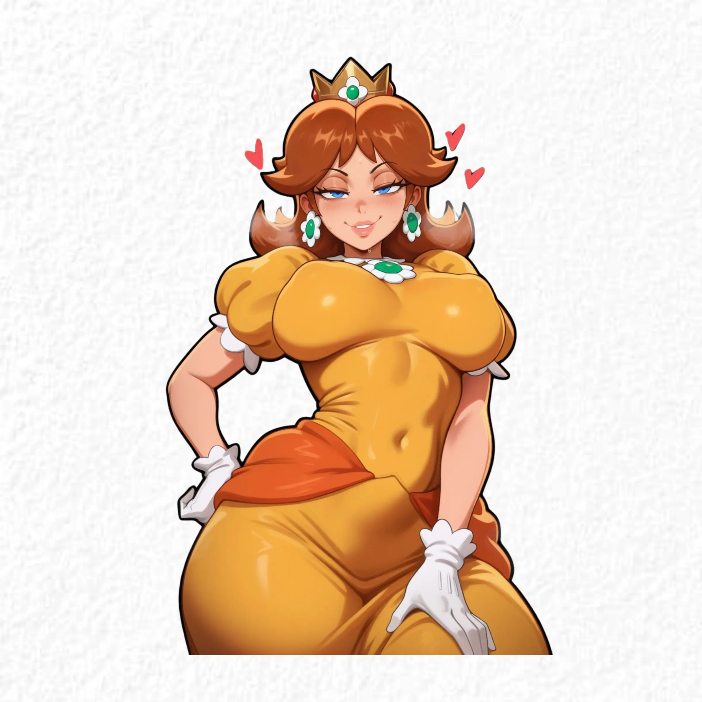 Princess Anime Girl Sticker, Cute Royal Crown Character Decal for Laptop, Bottle, Phone Case