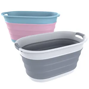Collapsible Laundry Hamper - Clothes Hamper, Laundry Room Organization and Storage, Laundry Organizer – Convenient to Use Collapsible Laundry Basket Suitable for Use in Dryer and Washing Machine Plastic Plastic Clothes Storage