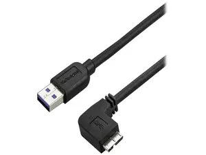 StarTech.com 0.5m 20in Slim Micro USB 3.0 Cable - M/M - USB 3.0 A to Right-Angle Micro USB - USB 3.1 Gen 1 (5 Gbps)