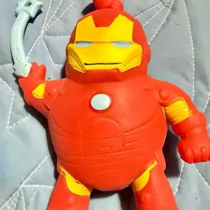 Iron man squishy hand made slime ball stress relief toy