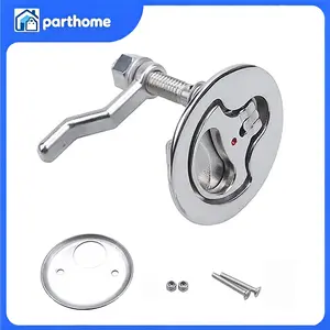 Marine Boat Stainless Steel Flush Hatch Latch Turning Lift Handle Non Locking