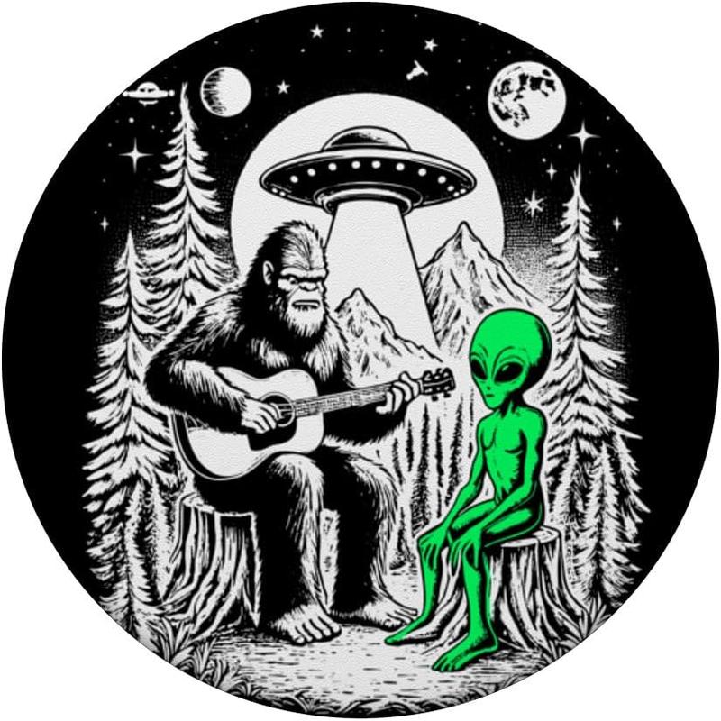 Pop Sockets Alien PopGrip Adhesive PopGrip Unique Grip Solution Distinctive Alien Design Easy to Use for Smartphones and Tablets