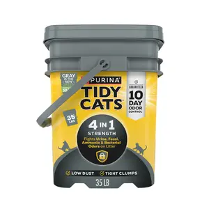 Tidy Cats Clumping Cat Litter - 4-in-1 Strength Formula, 35-lb Bag