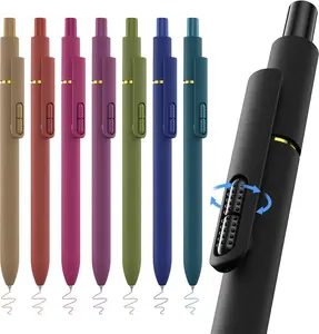8Pcs Gel Pens 0.7mm Blue Ink Pen Medium Point Retractable For Men Women