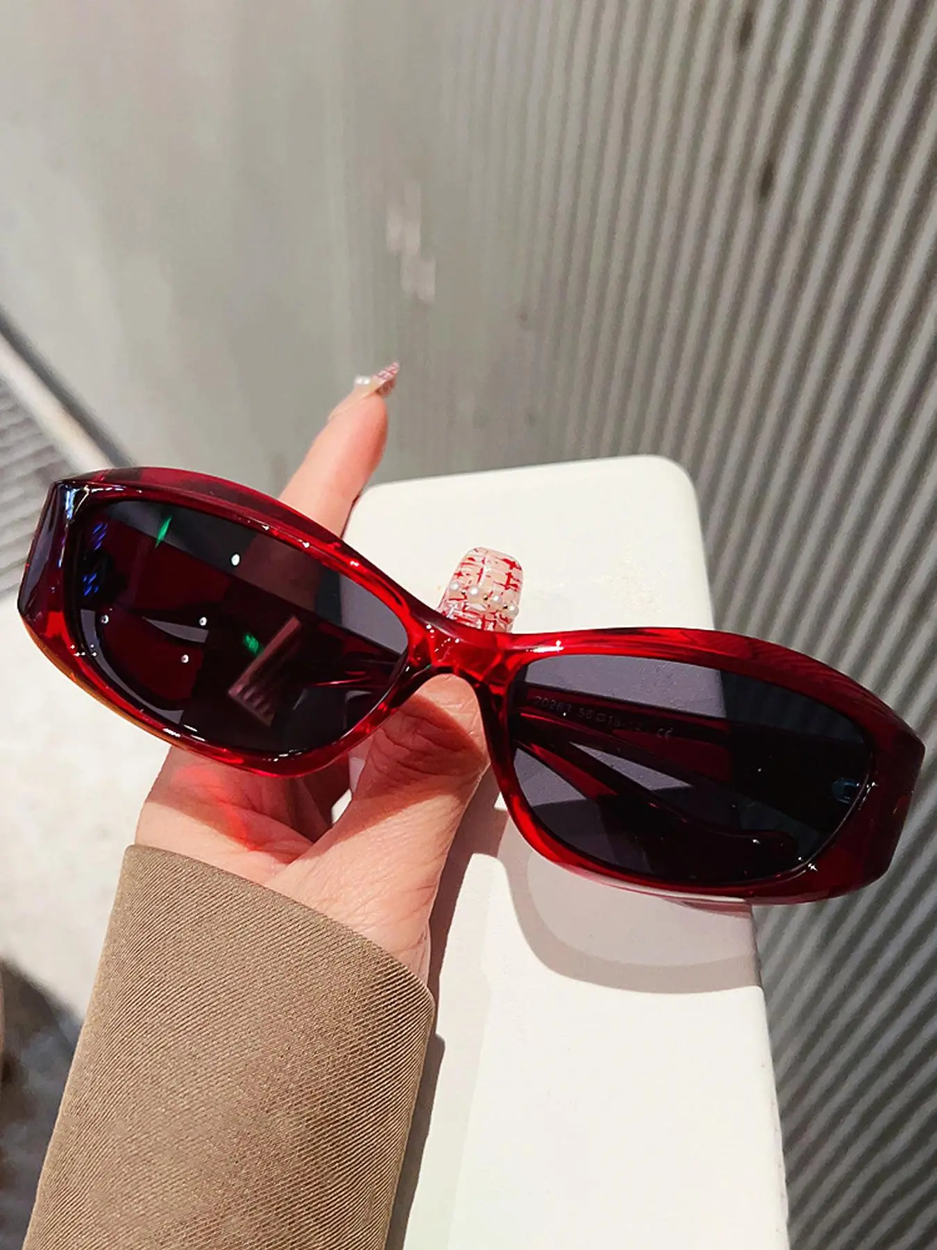 Women's Trendy Y2K Sunglasses, UV Blocking Sunglasses, 2024 New Trendy Casual Sunglasses for Everyday Use, Fashion Accessories for Outdoor Activities