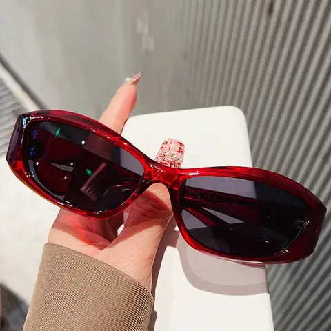 Women's Trendy Y2K Sunglasses, 2024 New Trendy Casual Sunglasses for Everyday Use, Fashion Accessories for Outdoor Activities, Trending Sunglasses