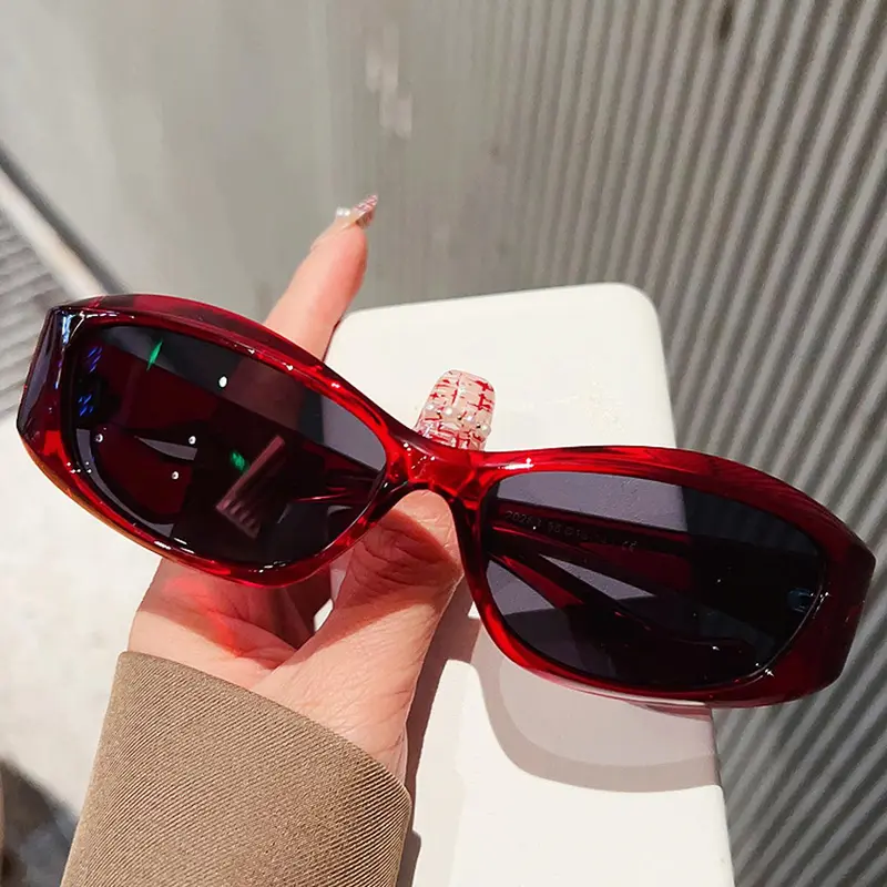 Women's Trendy Y2K Sunglasses, 2024 New Trendy Casual Sunglasses for Everyday Use, Fashion Accessories for Outdoor Activities, Trending Sunglasses