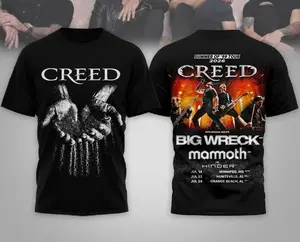 Creed Summer Of 99 Tour 2026 Big Wreck And Mammoth AOP 3D T-Shirt