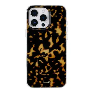 Dark Brown Tortoise Shell Magnetic iPhone Case