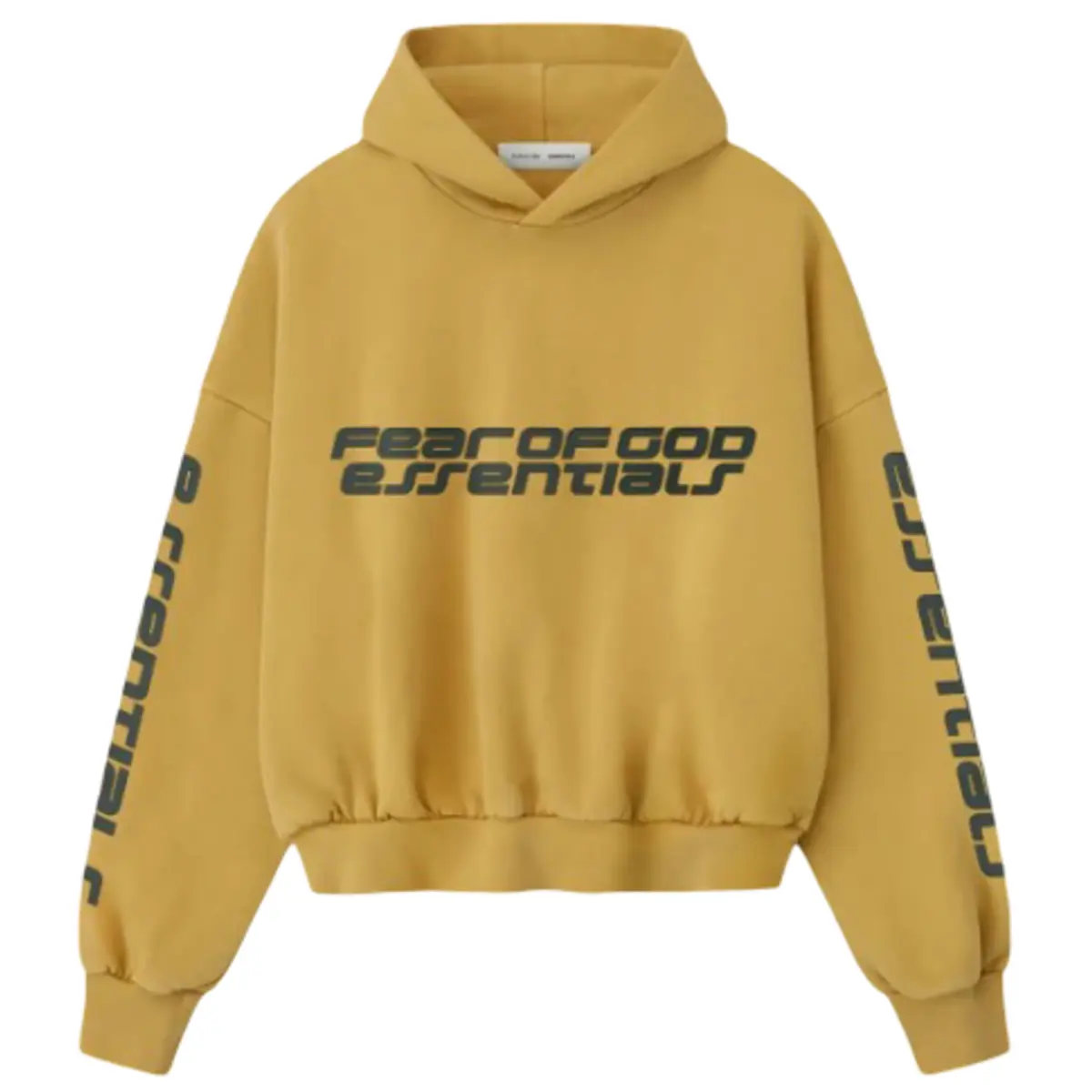 Fear of God Essentials Cropped Relaxed Hoodie Canyon Men's Fashion Tops New