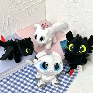 Anime Cartoon How To Train Your Dragon Toothless Plush Toy Fashion New Sitting Pendant Backpack Keychain Pendant Accessories