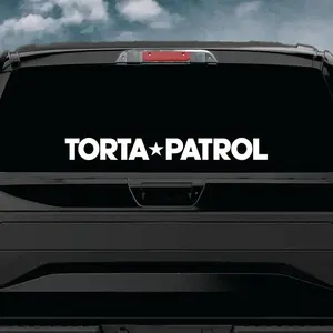 Torta Patrol Car Decal Truck Bumper Sticker Window Windshield Banner JDM Vinyl Men Funny