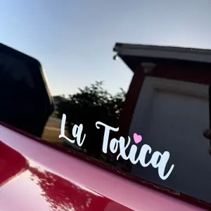 La Toxica Window Vinyl Decal Sticker Stylish Car Merch Automotive Accessories