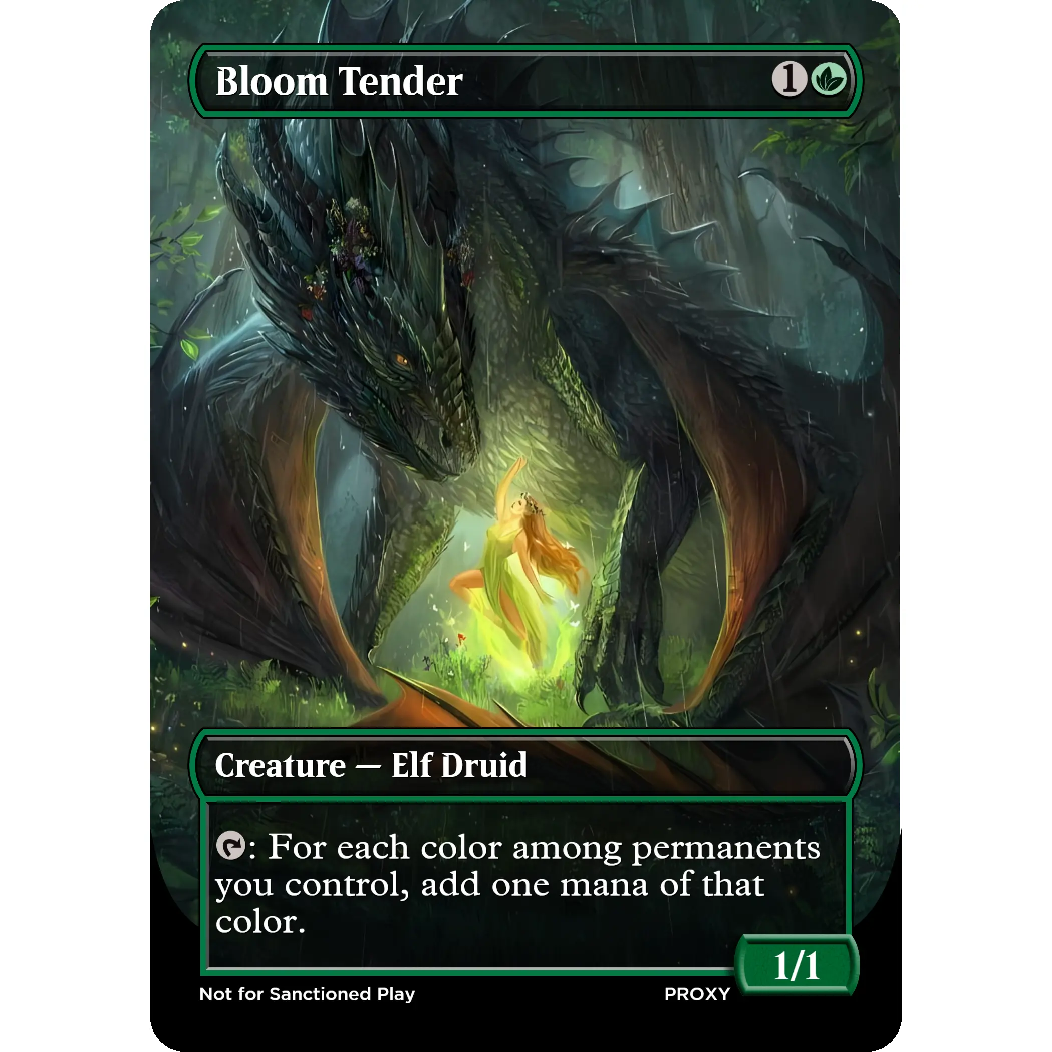 Bloom Tender Creature  - MTG PROXY Dragon