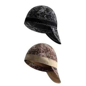 Reversible Welding Cap  Lightweight Cotton Comforts For Safety And Protection Fr 6 Pannel Printed Caps