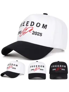 Unisex Freedom Five-Sided Baseball Hat, Adjustable Sun Protection Casual Hat for Spring & Fall, Outdoor Travel Beach Vacation