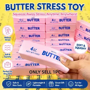 1pc Ultra Soft Butter Stick Stress Relief Toy, Slow Rebound Squeeze Fun, Perfect for Work and School, Pressure Release Tool, Stress Relief Squishy